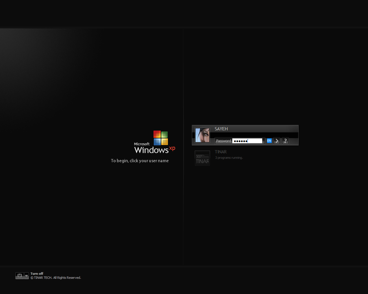 Black Screen Windows Xp